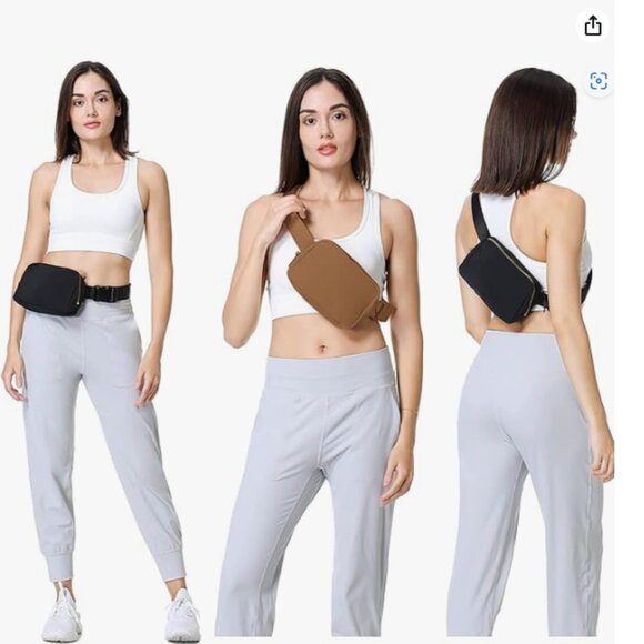 Waist Pack For Running Fanny Pack For Women And Men Crossbody Belt Bag Bum Bag - Picture 2 of 11